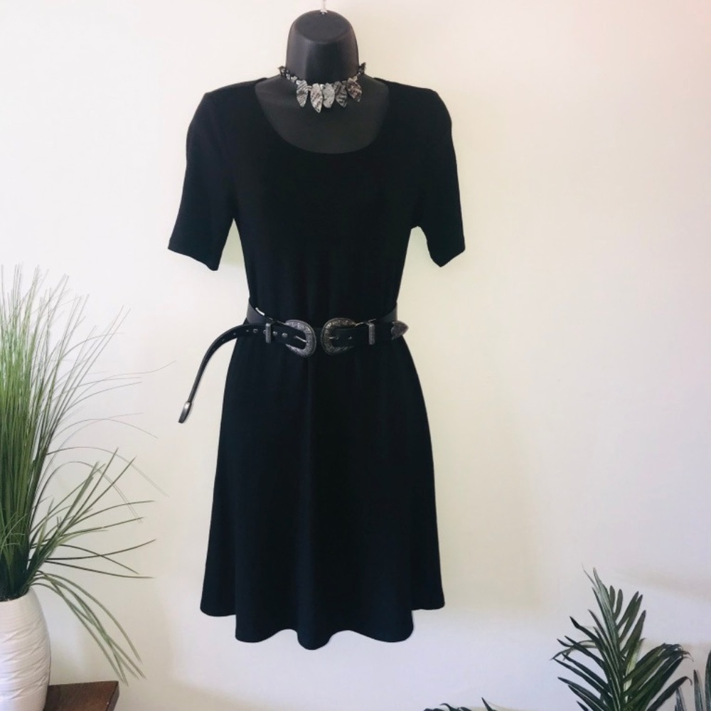 Forever 21 Black Knit Swing Dress